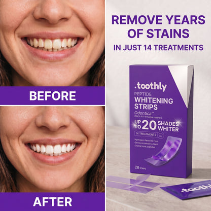 Toothly™ Peptide Whitening Strips (For Sensitive Teeth)